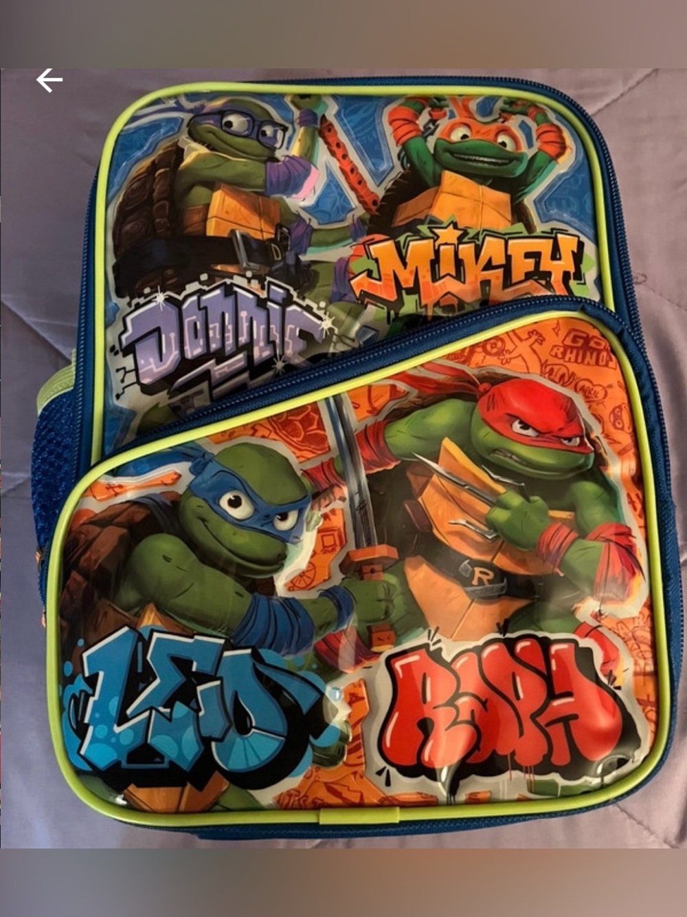 ninja turtle lunch box